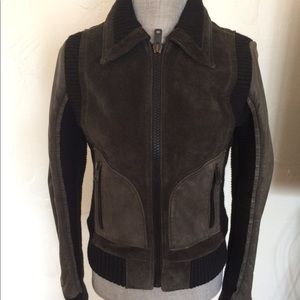 Women’s Diesel Leather and Wool Jacket Size Small